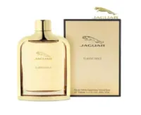 Flacon et boîte de l’eau de toilette Jaguar Classic Gold, vaporisateur de 100 ml