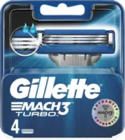 Gillette Mach 3 Lames de rasoir Turbo - 4 pièces