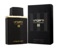 Flacon et boîte du parfum pour homme Ungaro III, eau de toilette naturelle en vaporisateur de 100 ml